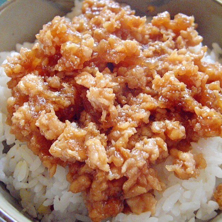 高野豆腐そぼろの甘酢あん丼♪